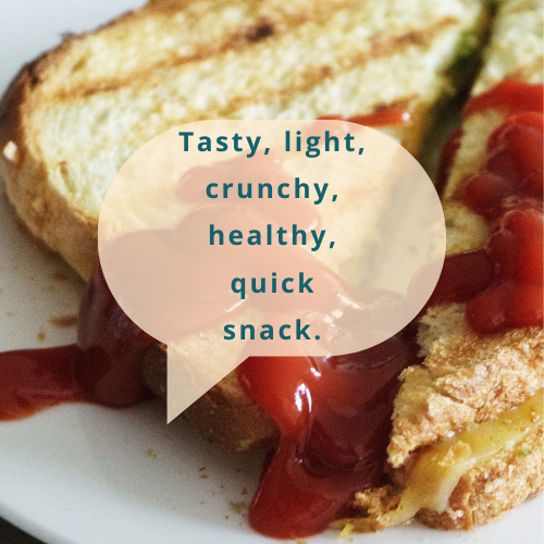 A delicious and healthy breakfast snack featuring a light and crunchy texture, perfect for a quick meal.